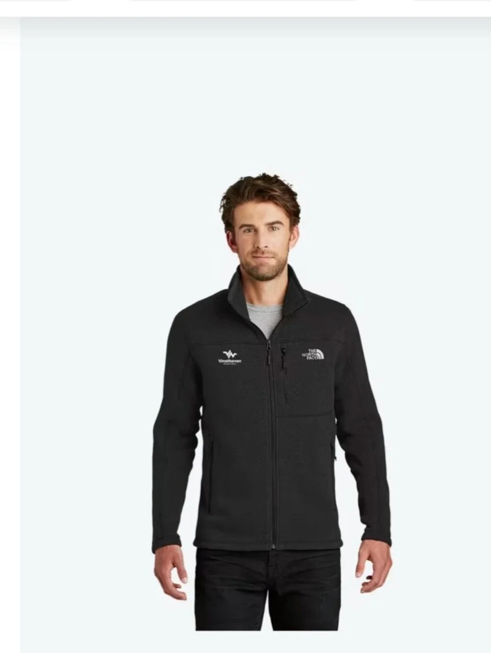 The North Face Kids Black Full-Zip Fleece Jacket
